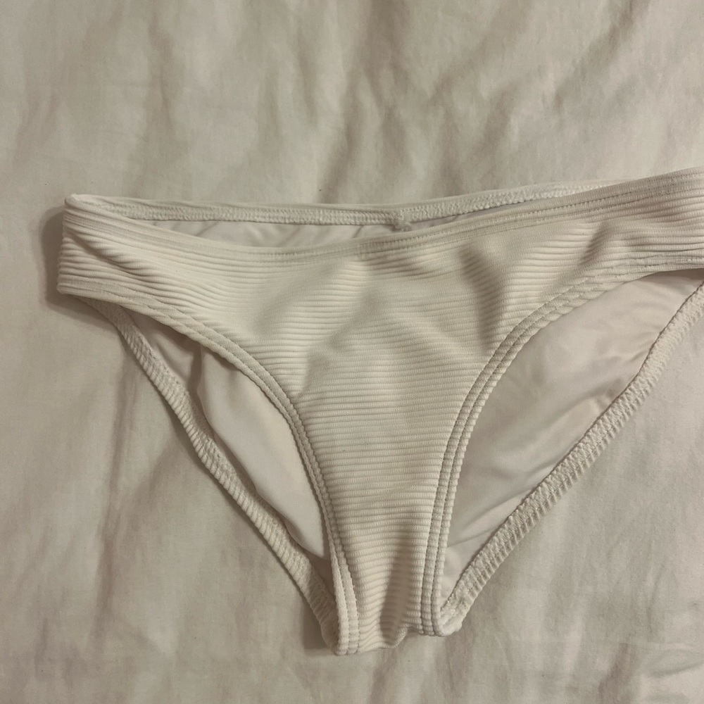Women’s white bikini bottoms